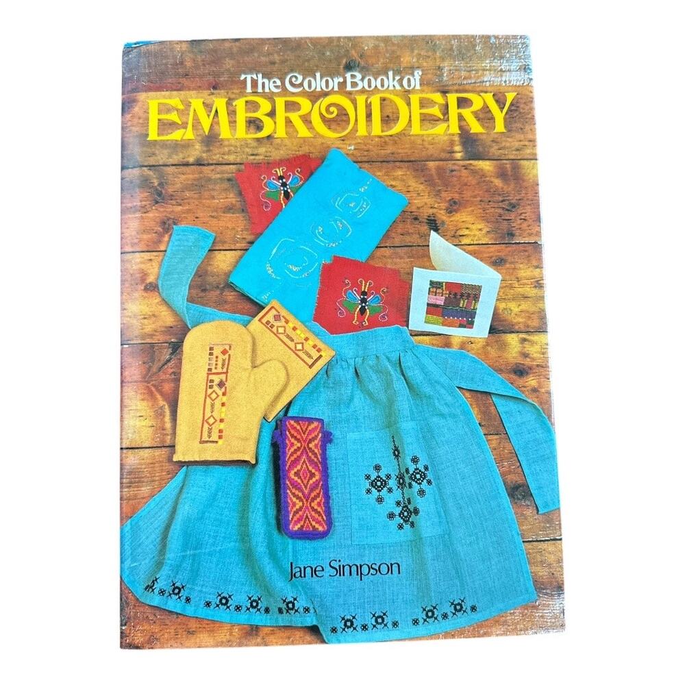 1977 The Color Book of Embroidery Jane Simpson